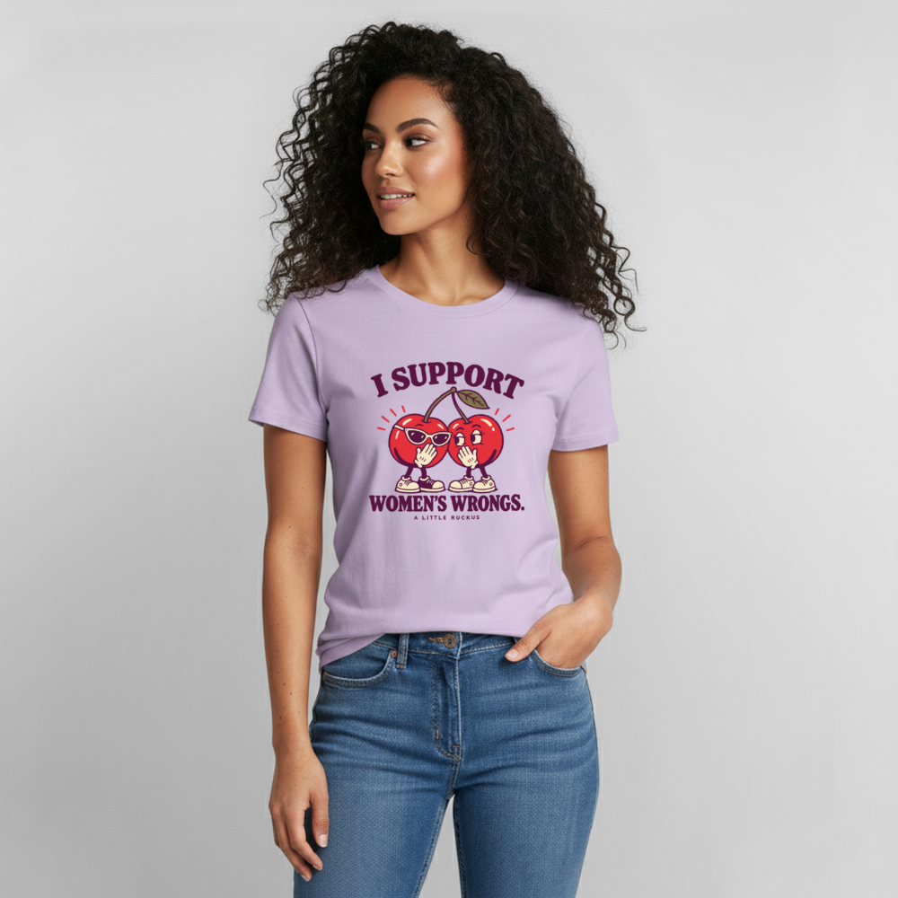 I SUPPPORT WOMEN'S WRONGS - orchid