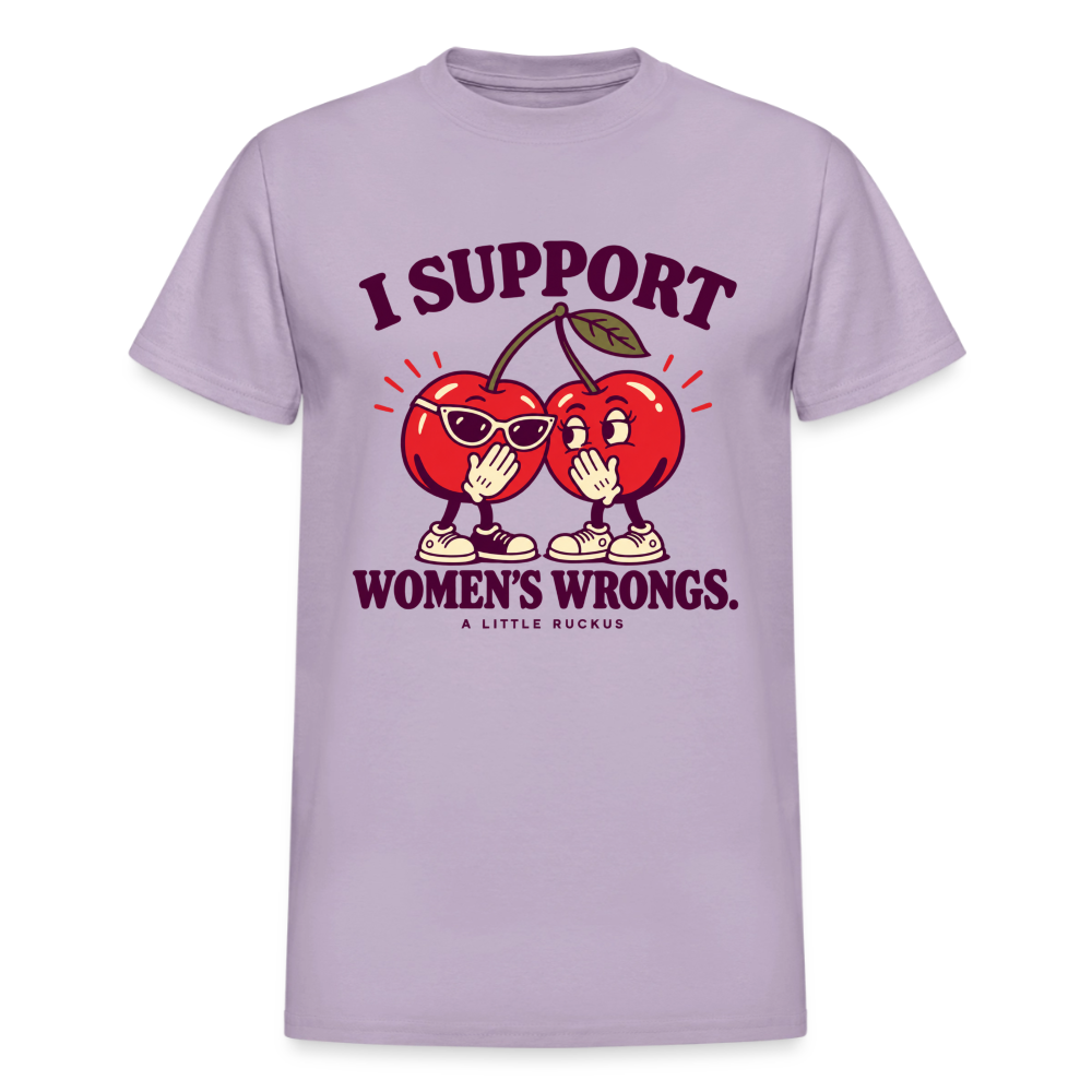 I SUPPPORT WOMEN'S WRONGS - orchid