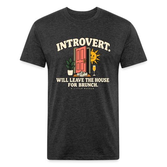 INTROVERT. WILL LEAVE THE HOUSE FOR BRUNCH. - heather black